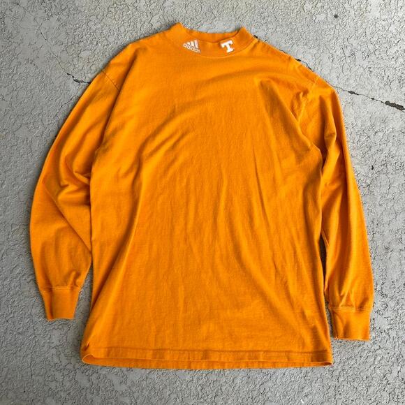 Vintage 90s Adidas University of Tennessee Orange Longsleeve. Sz M - Picture 1 of 4